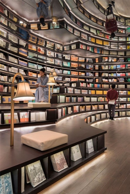 La librairie de Hangzhou, en Chine. Une conception architecturale de XL-Muse. Crédit photo: Shao Feng